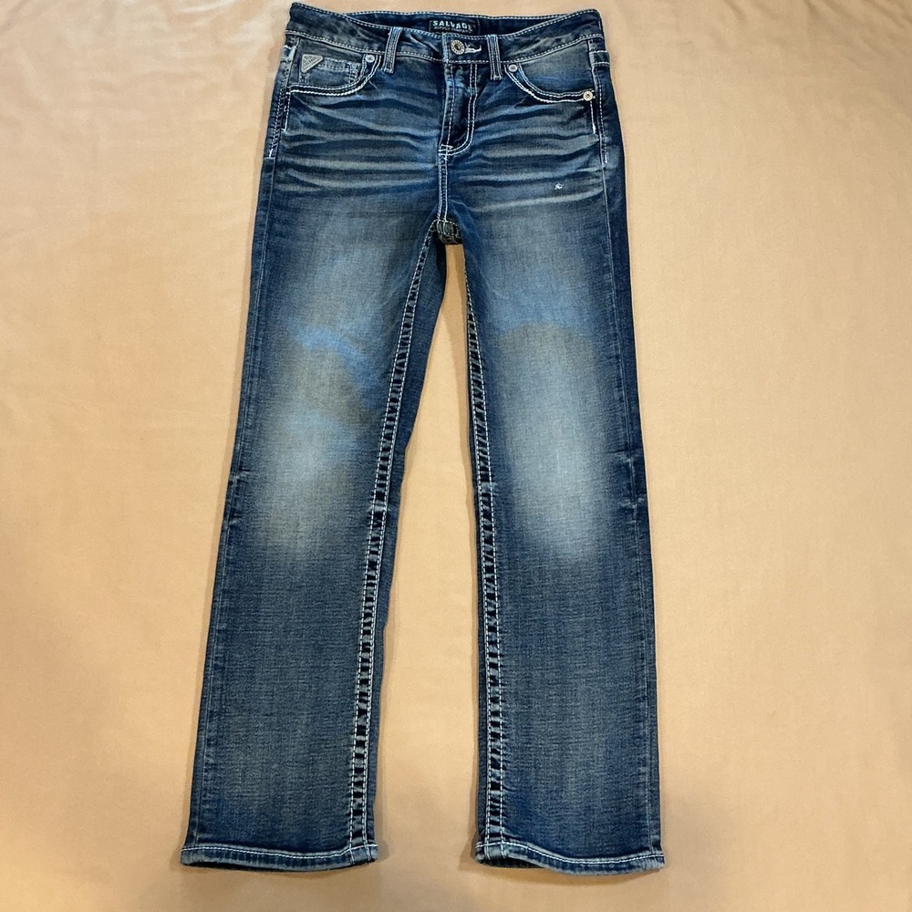 Salvage Madness Straight Relaxed Fit Jeans Blue‎ Buckle Exclusive SLVG 54-46